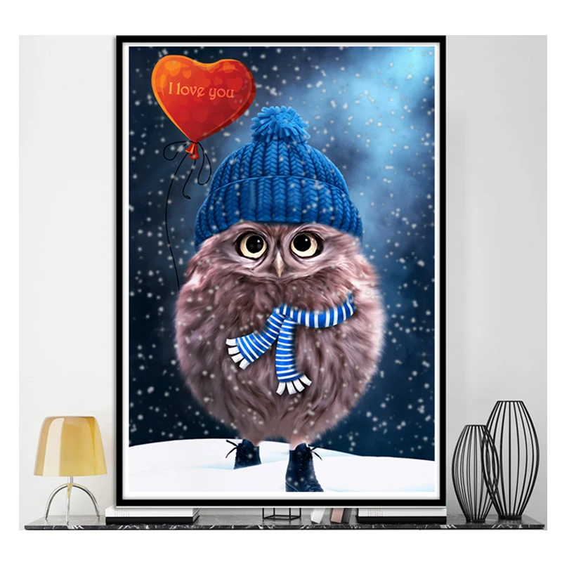 Художественная квадратная и круглая креативная Алмазная вышивка мультяшная