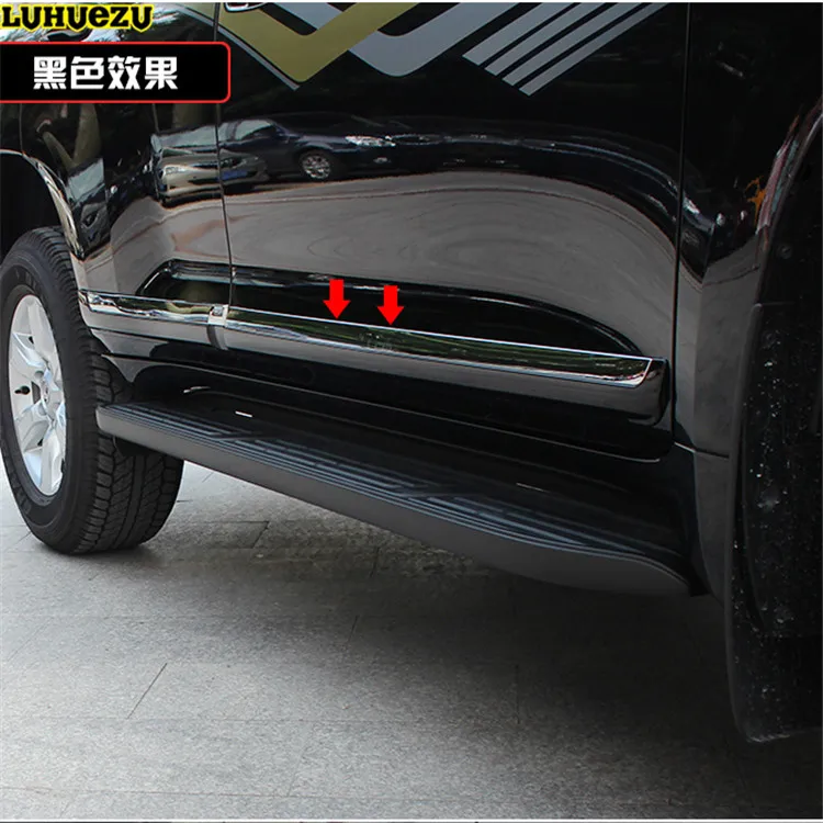Luhuezu 2010 2017 Боковая дверь формовочная Накладка для Toyota Land Cruiser Prado FJ 150 аксессуары|side
