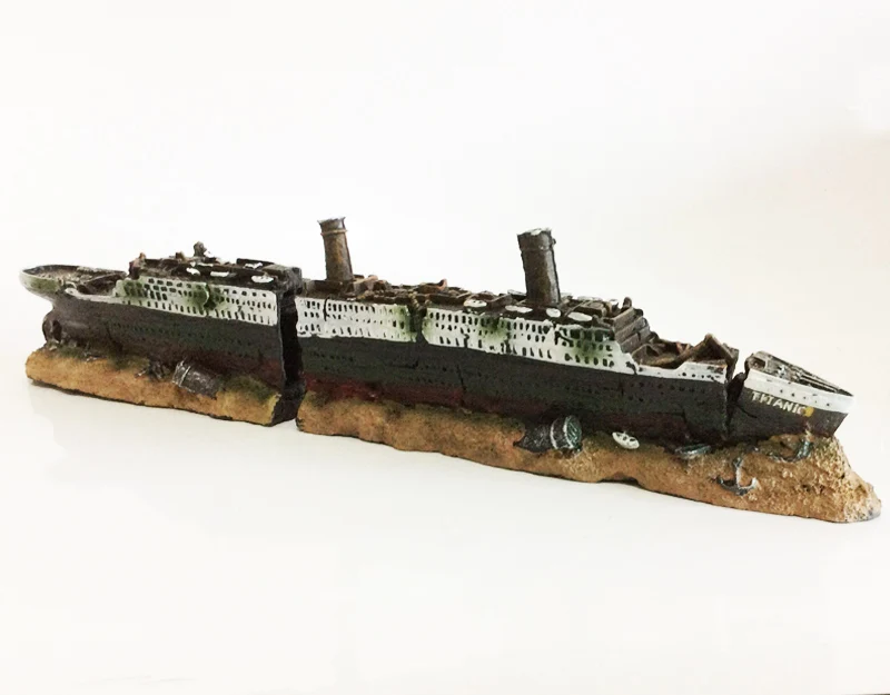 Titanic Затерянная лодка украшения для аквариума