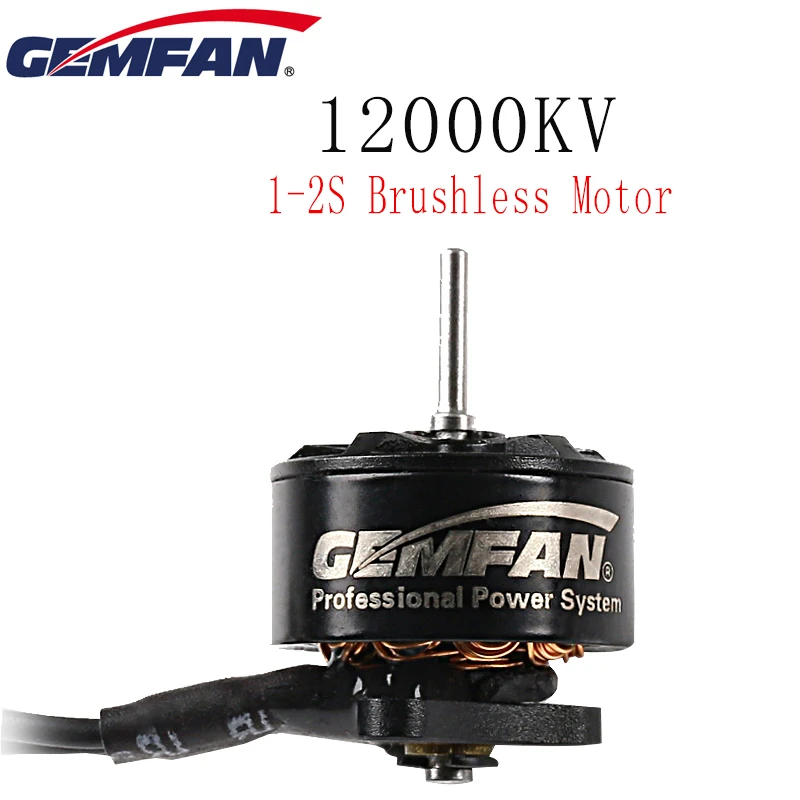 Бесщеточные двигатели GEMFAN 08028 12000KV 1 2S бесщеточный двигатель для гоночного