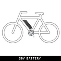 36 в 250 Вт Bafang eBike Бесщеточный редуктор, Задняя Ступица двигателя, набор для преобразования электрического велосипеда с 10ач приводом на колеса, комплект батарей для велосипеда