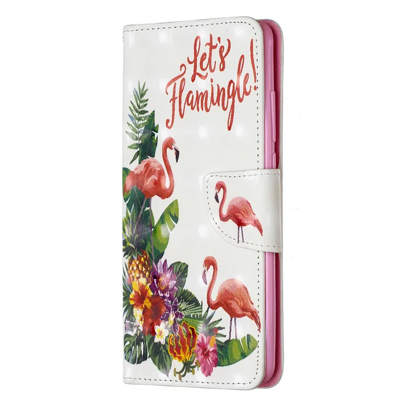 Кожаный чехол-книжка для Xiaomi RedMi Note 7 3D чехол-бумажник с подставкой карт магнитные