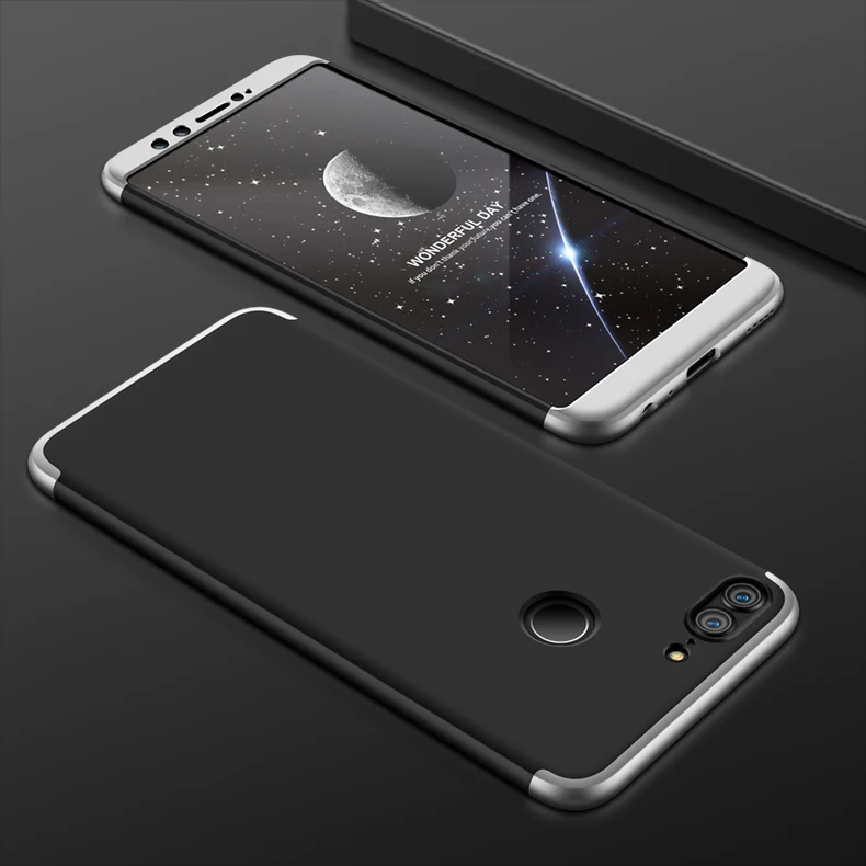 Huawei Honor 9 Lite жесткий чехол 360 градусов Полная Защита задняя крышка ударопрочный чехол для huawei Honor 9 Lite чехол+ стеклянная пленка