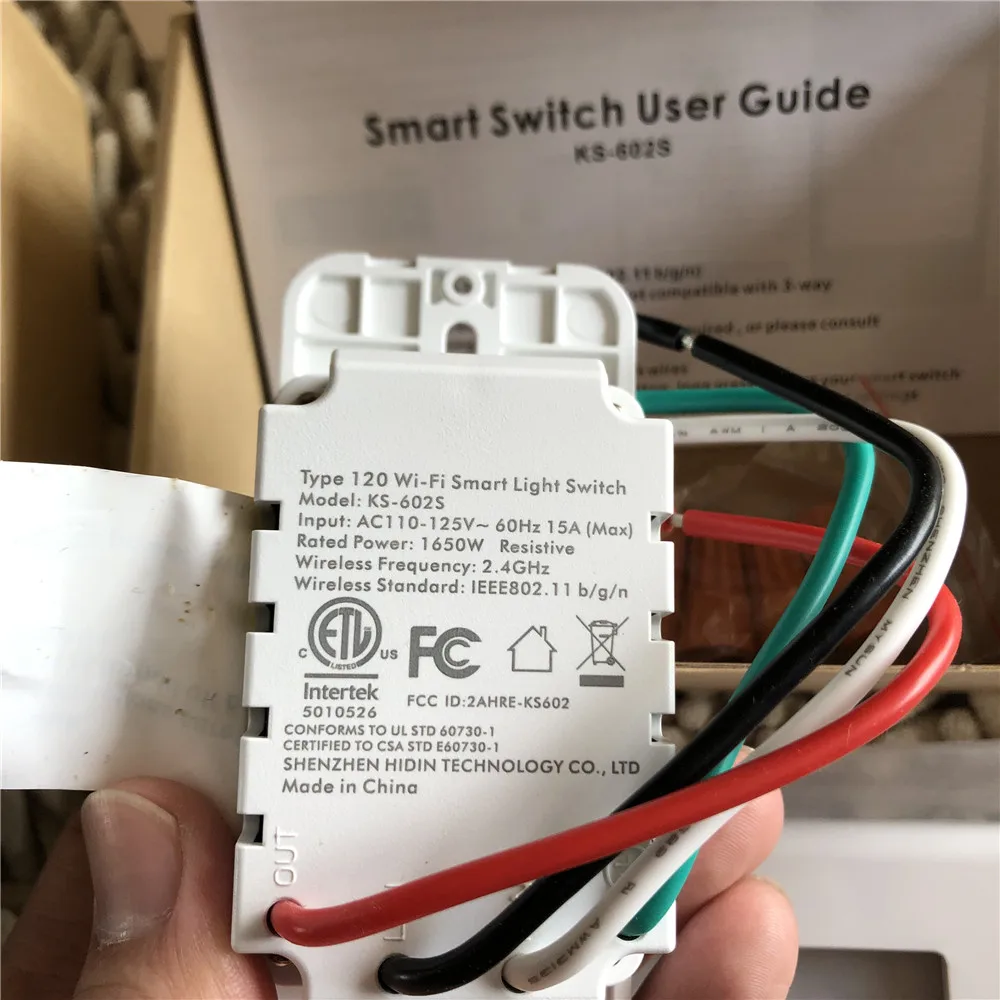 KS 602S умный выключатель света Wifi с управлением приложением и таймером работает Alexa