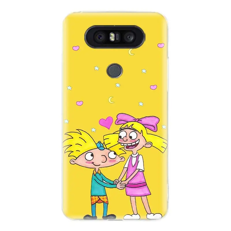 Эй Арнольд Прочный мягкий ТПУ Fit чехол для телефона LG V40 G6 G7 Q6 Q8 Q7 G5 G4 V30 V20 V10 K8 K10 2018