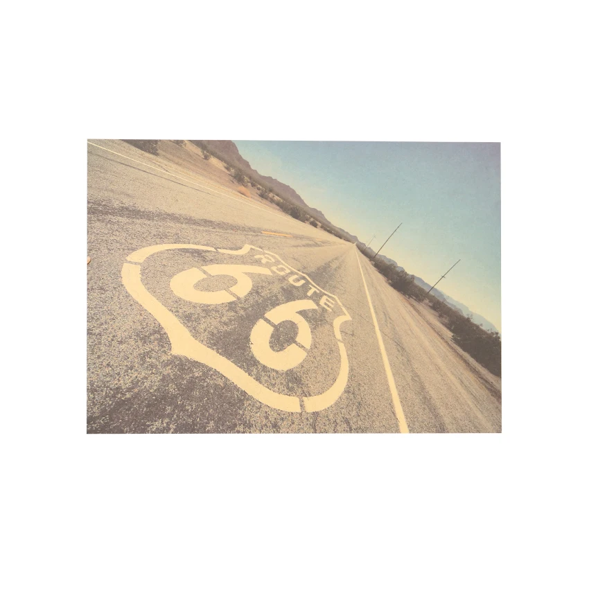 TIE LER Route 66 ретро постер из крафт бумаги жестяные знаки настенная живопись для дома