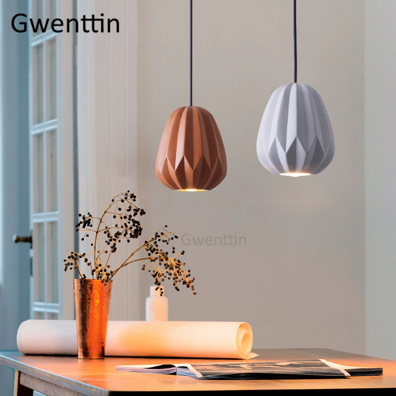 Nordic Led подвесные светильники современный подвесной светильник из смолы для
