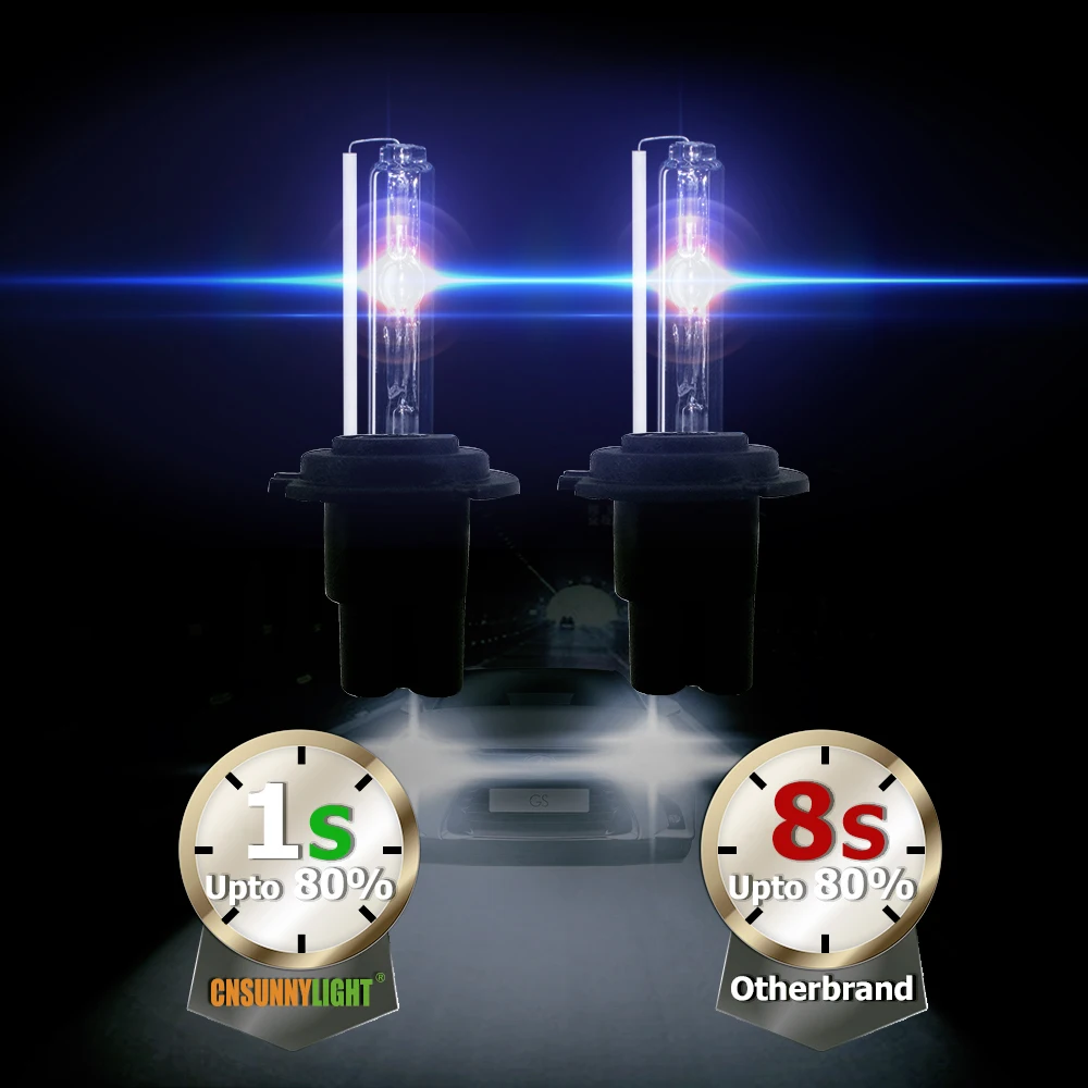 CNSUNNYLIGHT 2 шт. D2H DC 12 в 35 вт балласт ксенон HID комплект H7 H1 H11 автомобильные фары 4300 к 6000 к 8000 к 9005 9006 880 H3 противотуманные фары