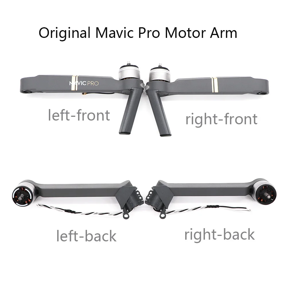 Передний задний левый правый Mavic Pro Мотор рычаг с кабелем запасные части DJI Mavic pro рычаг с мотором ремонт аксессуары