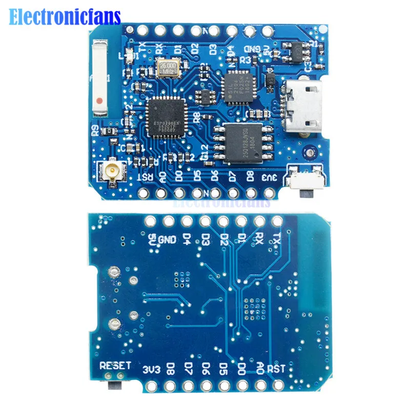 Внешний антенный разъем для WEMOS D1 Mini Pro 16M Bytes NodeMCU ESP8266 ESP 8266EX CP2104 WIFI макетная плата