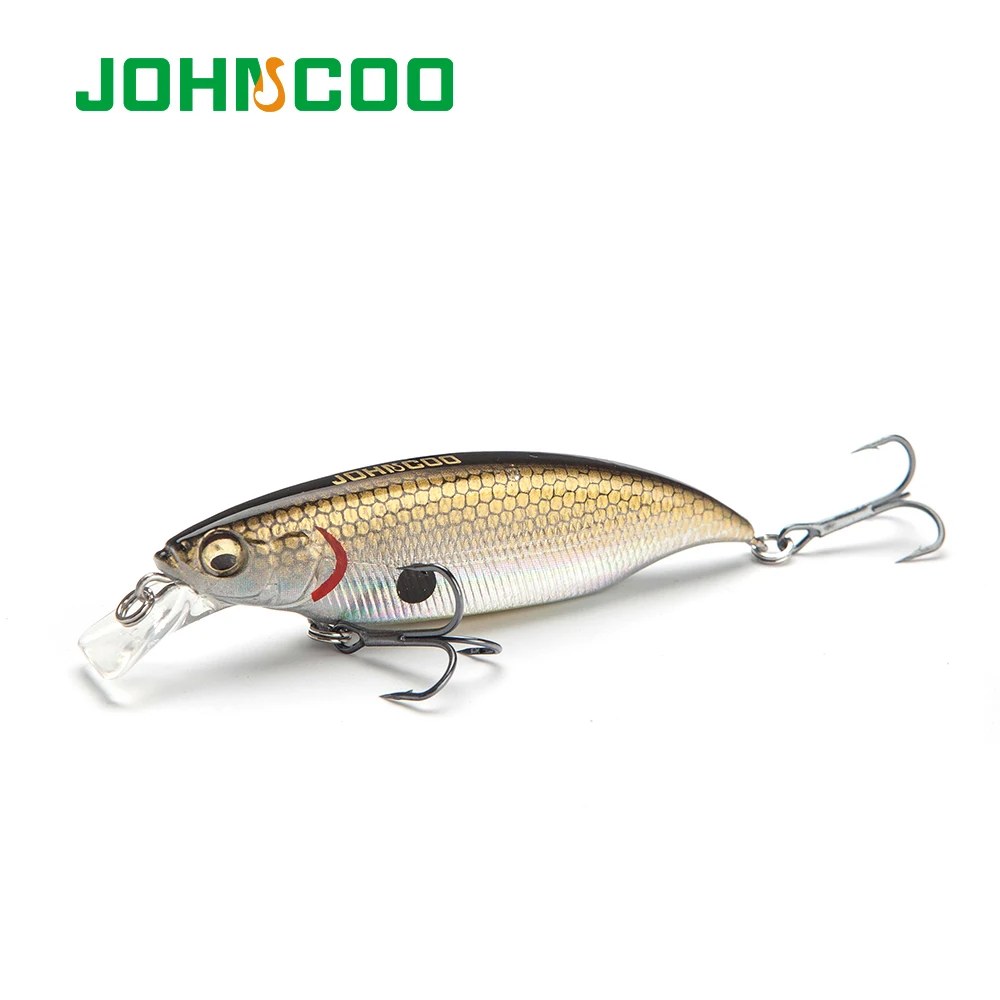 JOHNCOO 1 шт. новая жесткая рыболовная приманка 80 мм 10 5 г плавающая Минноу 3D глаза
