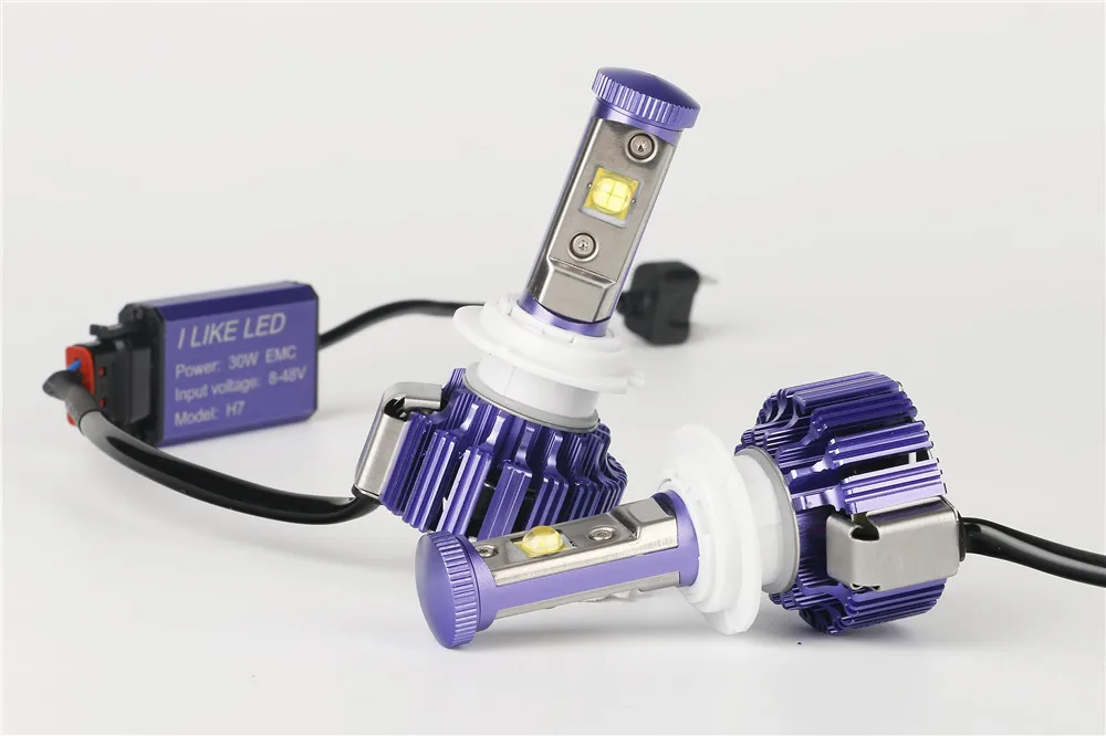 Бренд 100% cr-chip M3 H7 turbo комплект светодиодных фар 30 Вт 3000LM противотуманных Play &amp Plug