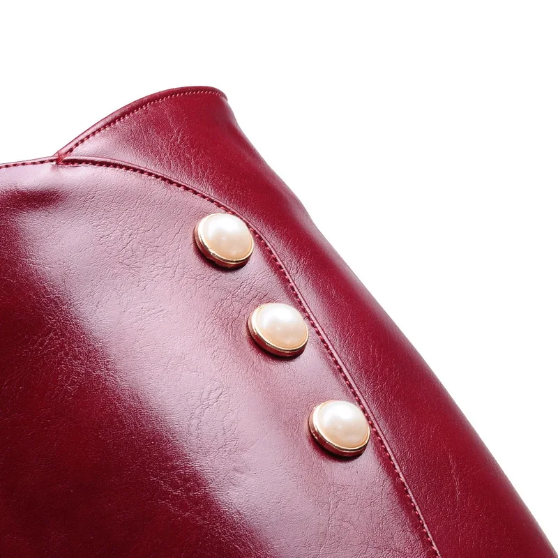 Размеры 34-43 Новое поступление сапоги до колена с заклепками сезон осень-зима