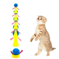 2pcsset funny jumping cat toy pet cat bouncing toy puppy kitten playing toys bouncy balls toys for cat pet accessories