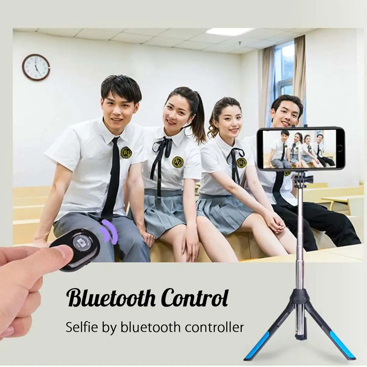 3 в 1 камера штатив bluetooth селфи палка Беспроводной монопод для Gopro 5 6 7 спортивная зеркальная камера для iPhone XR XS X 8 смартфон