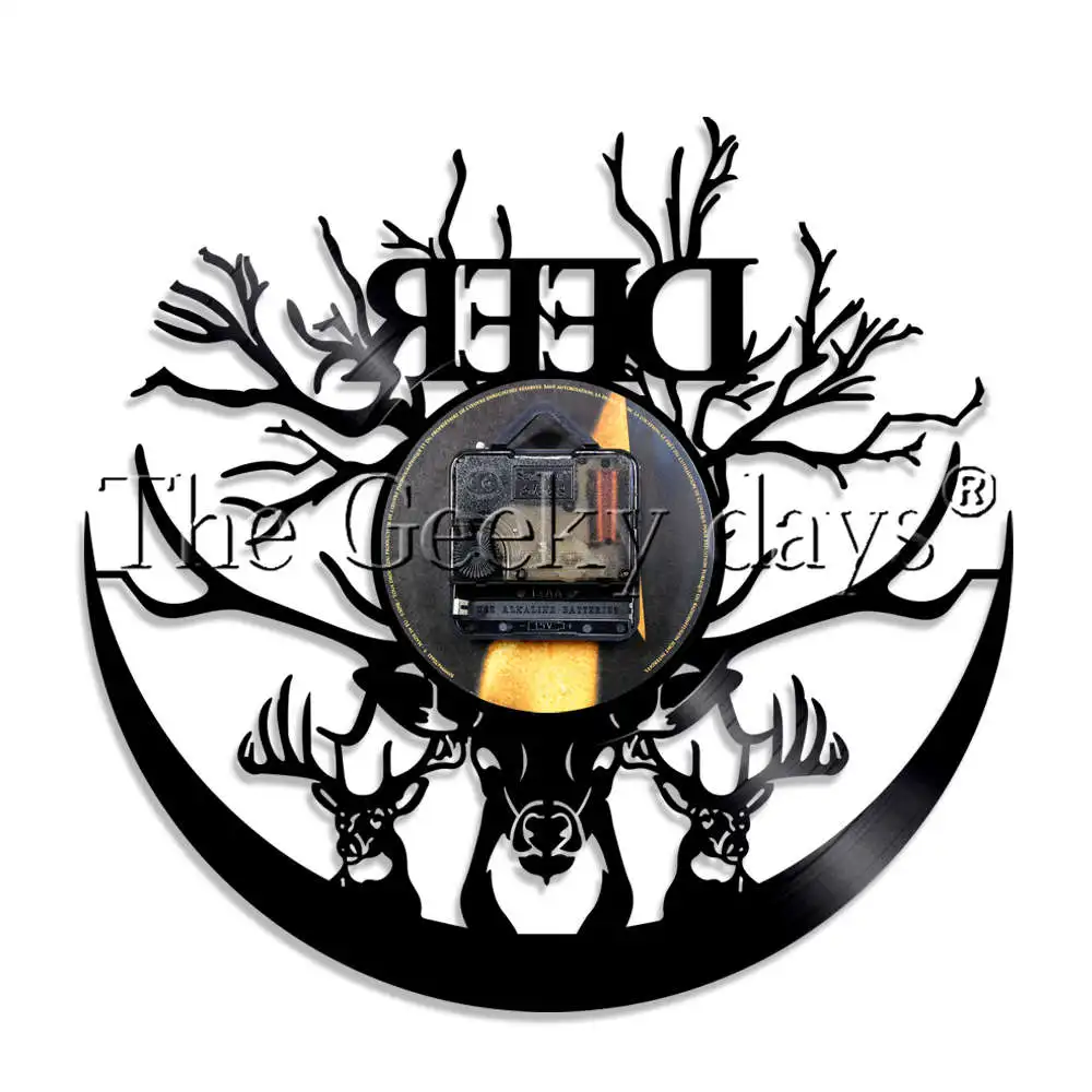 Голова оленя в виде оленьих рогов и Животные светодиодный светильник виниловых