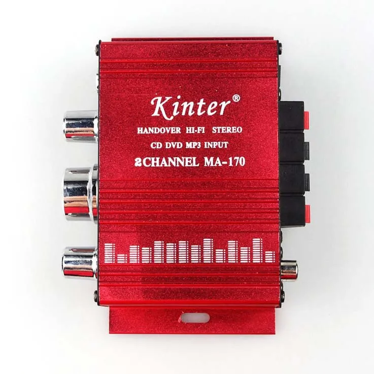 Лидер продаж 4 шт./лот автомобильный мини Усилитель Kinter MA170 Hi Fi стерео CD dvd