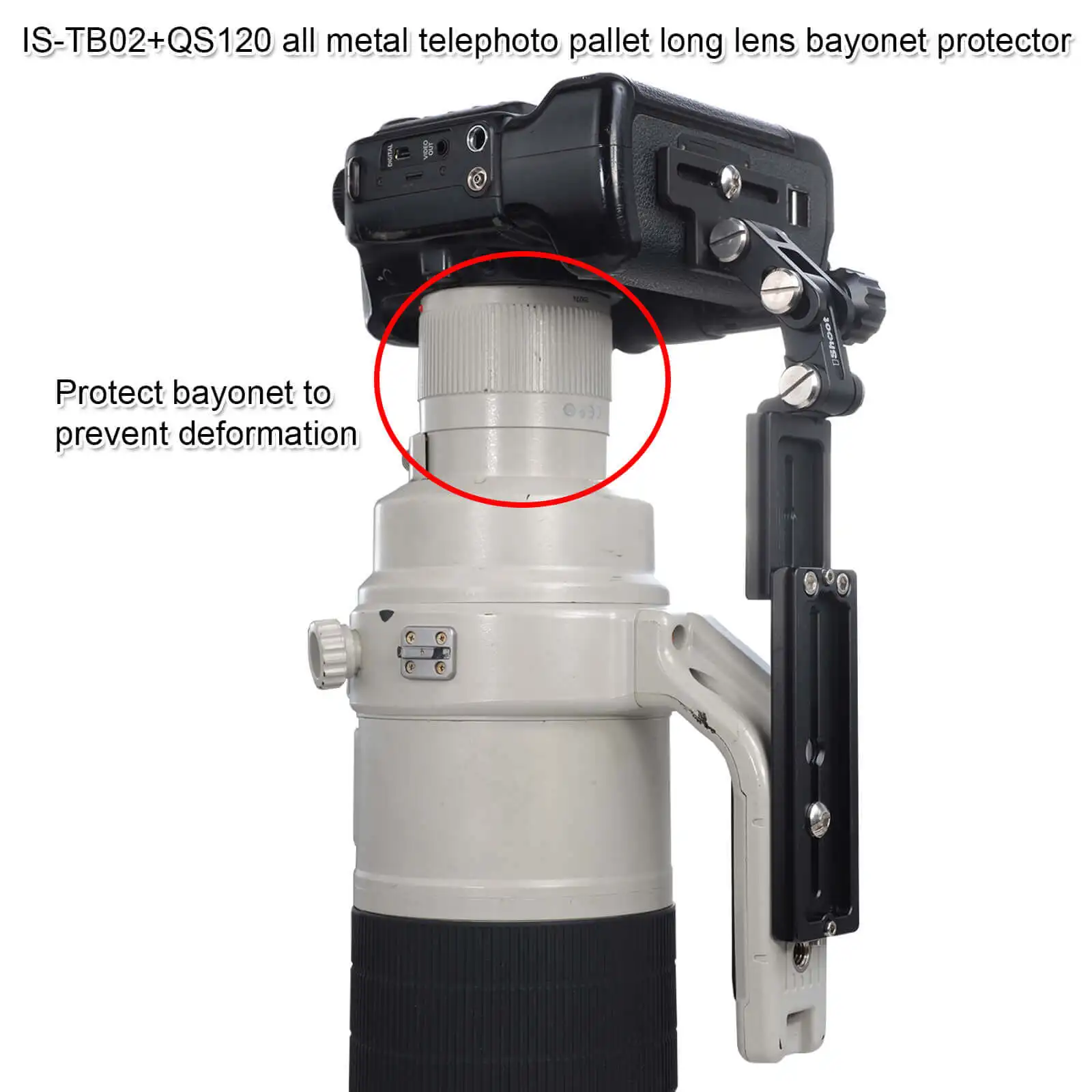 Держатель для объектива с длинным фокусом байонетная защита быстроразъемной