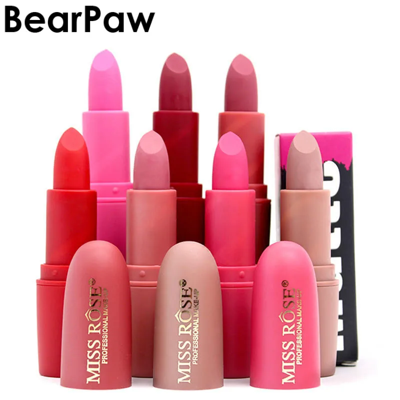 Водостойкие матовые карандаши для губной помады BearPaw губная помада Baton матовая