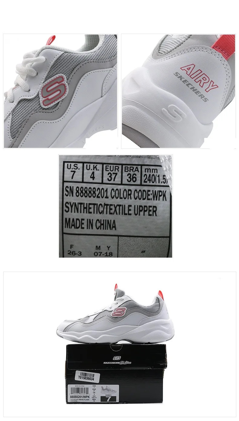 Skechers/Новое поступление; женская прогулочная обувь; Женская дышащая удобная Уличная обувь с сеткой; zapatillas deporte mujer; 88888201-WCRL