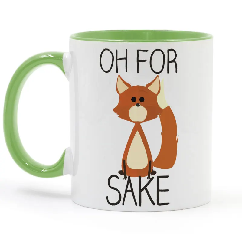 Oh для Fox саке Кружка Кофе Молоко чай Керамика чашки творческий DIY подарки магазин кружки 11 унц. C179