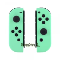 extremerate custom soft touch mint green controller housing with full set buttons replacement shell for ns switch oled joycon