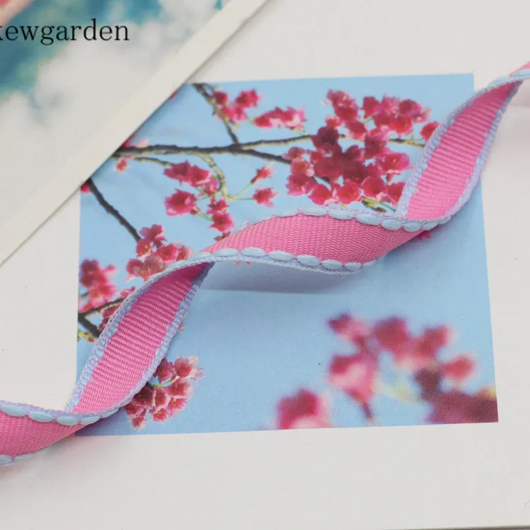 Kewgarden 3/8 &quot9 мм отметка в горошек фотоленты искусственная атласная лента с бантом