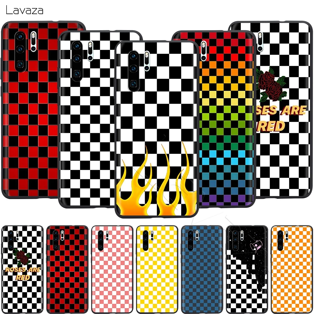 Lavaza Checkerboard Checkered Case for Huawei Mate 30 20 Honor 6a 7a 7c 7x 8C 8x 9 10 Nova 3i 3 Lite Pro Y6 2018 |