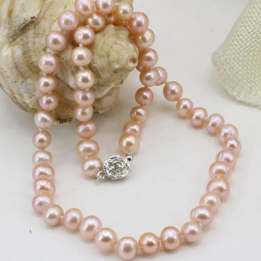 7 8 мм натуральный жемчуг культивированный пресноводный оранжевый nearround