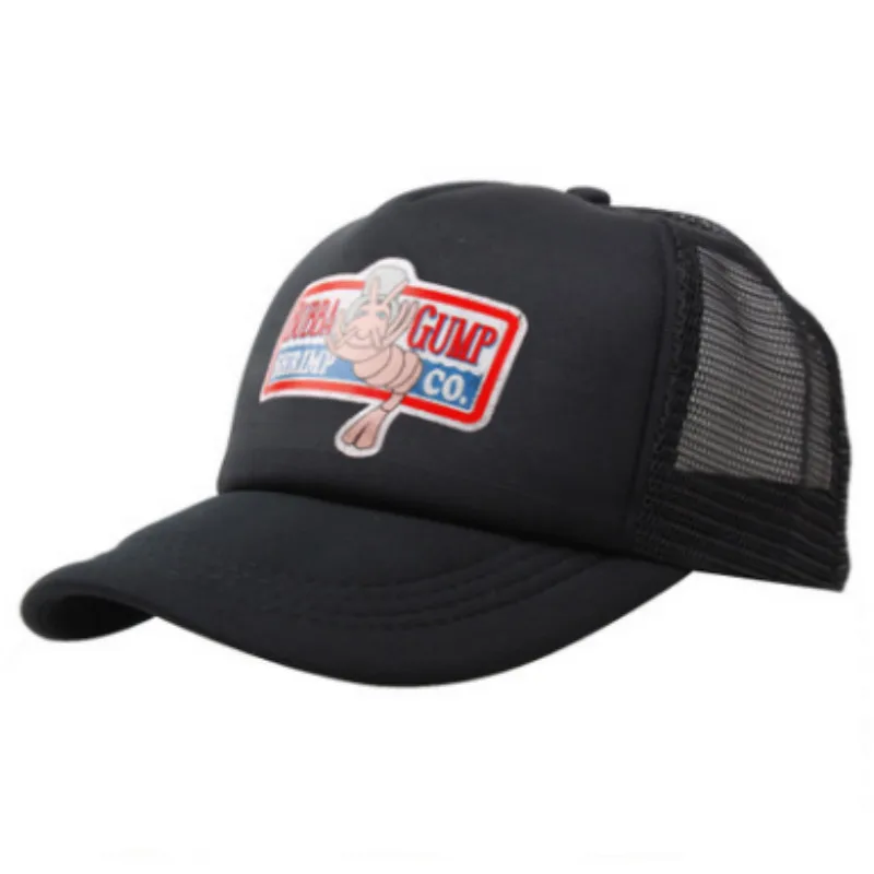 Повседневная летняя бейсболка с принтом BUBBA GUMP для мужчин регулируемая креветки