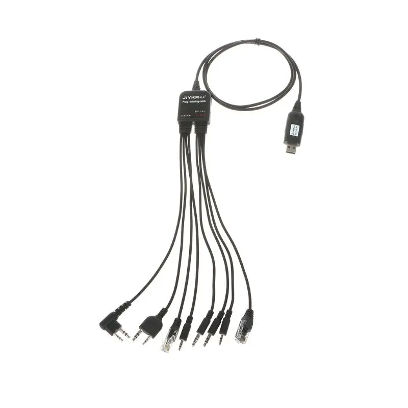 USB кабель 8 в 1 для программирования Baofeng Kenwood TYT QYT Motorola HYT и т. Д. Бесплатная