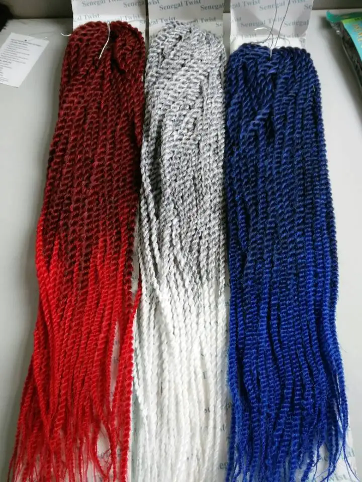 Мода источник RastAfri сенегал душа Microbraid повороты кос твист 22 дюйм(ов) 24 |