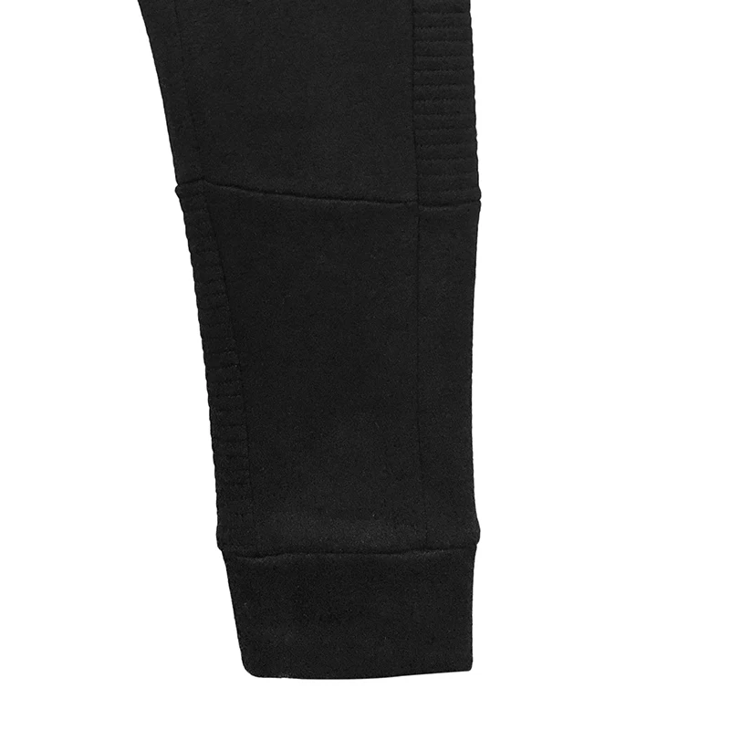 

Spring New Men's Black Fleece Inner Motorcycle Bikers Jogging Pants Casual Cotton Elasticed Waist Loose Trousers For Men K938