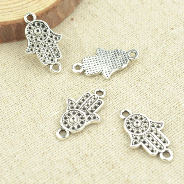 25 шт. посеребренные подвески для рукоделия 24 х15 мм 2427|hand charm|charm charmcharms for jewelry |