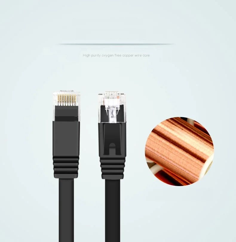 Verkaufen 500 Teile/los 2ft 0,5 M CAT6 KATZE 6 Flach UTP Ethernet Netzwerk Kabel RJ45 Patch LAN Kabel