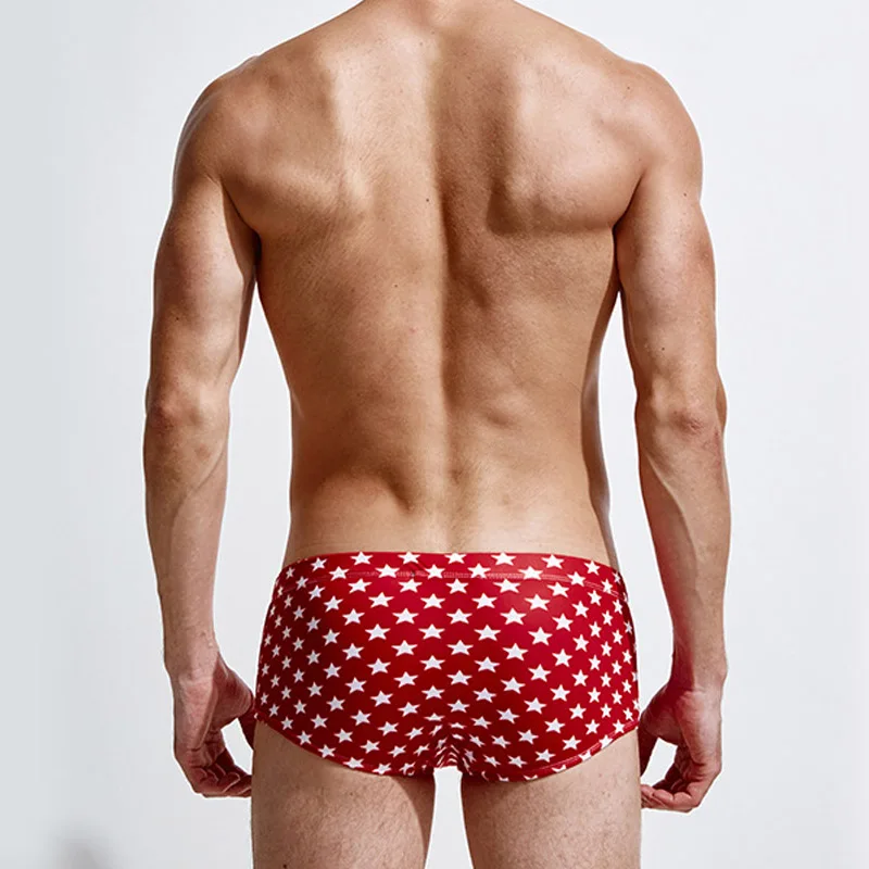 Y263 Мужская купальная одежда шорты с принтом звезды сексуальные мужские