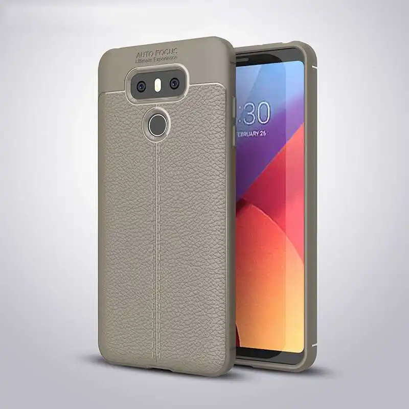 Модный противоударный мягкий чехол Mokoemi с рисунком личи 5," для LG G6, чехол для LG G6, чехол для телефона - Цвет: Gray