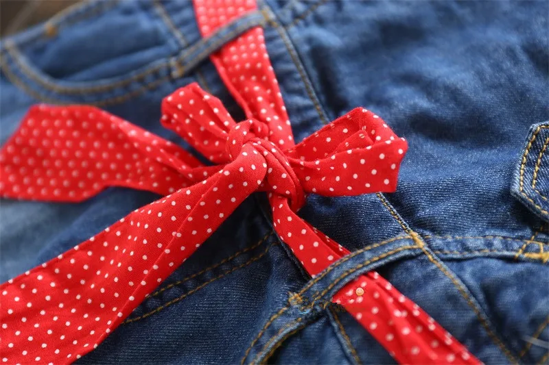 Джинсовый сарафан для девочек с ремнем и поясом | Детская одежда обувь