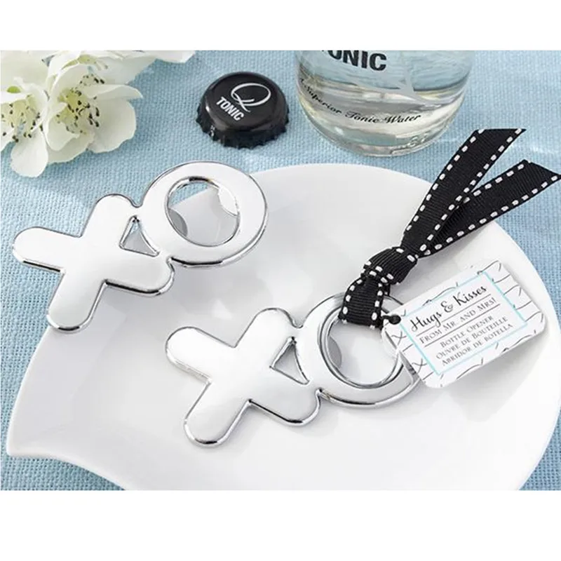

Party favor "Hugs & Kisses from Mr. & Mrs." Bottle Opener 100pcs/lot wedding gifts and favor 100pcs