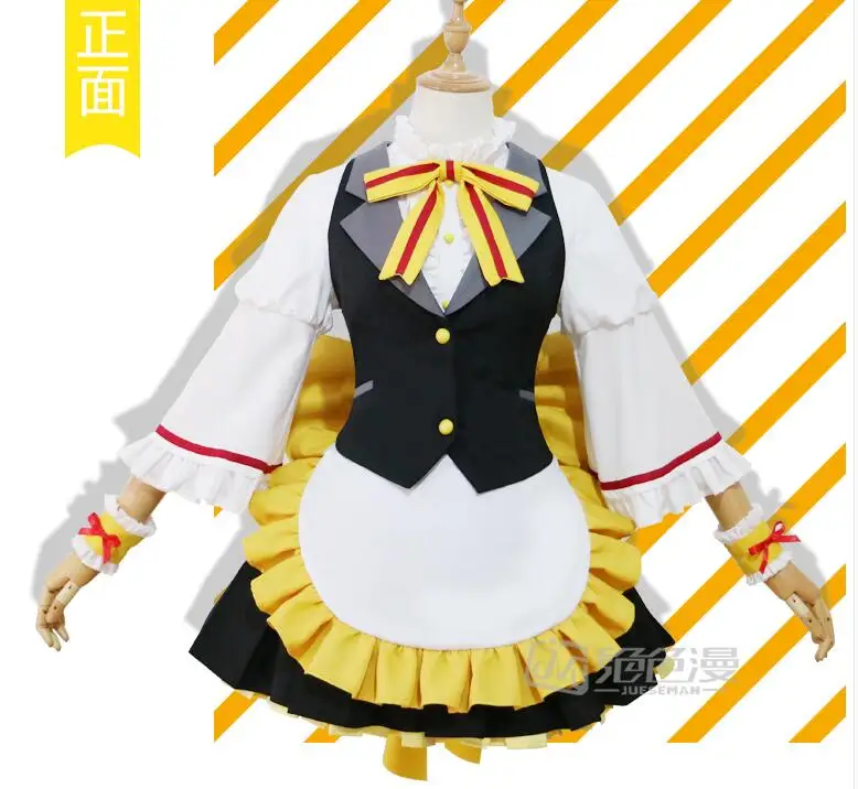 Lovelive Солнечный свет Косплей akours косплей костюм горничной платье Yoshiko Mari Chika You Maid Косплей Добро пожаловать в урахо