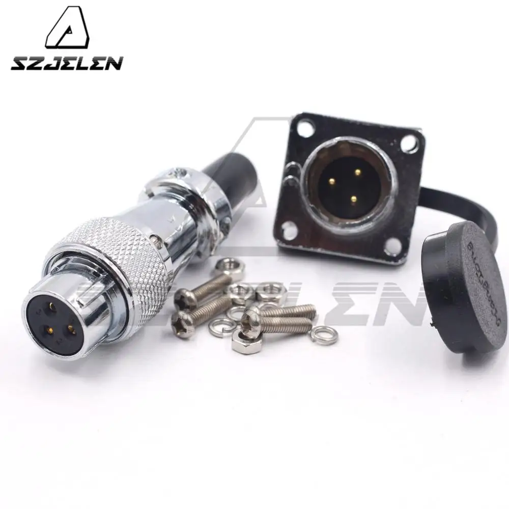 Серия WS16, 3-контактный водонепроницаемый Штекерный разъем, промышленные разъемы, пылезащитный Разъем 3-контактный, IP67
