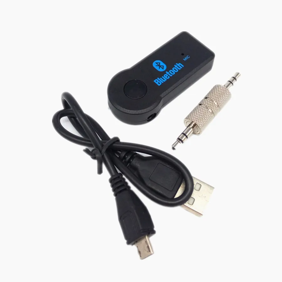 Aux Bluetooth Автомобильный Комплект Громкой Связи Музыкальный Приемник 3.5 ММ Адаптер