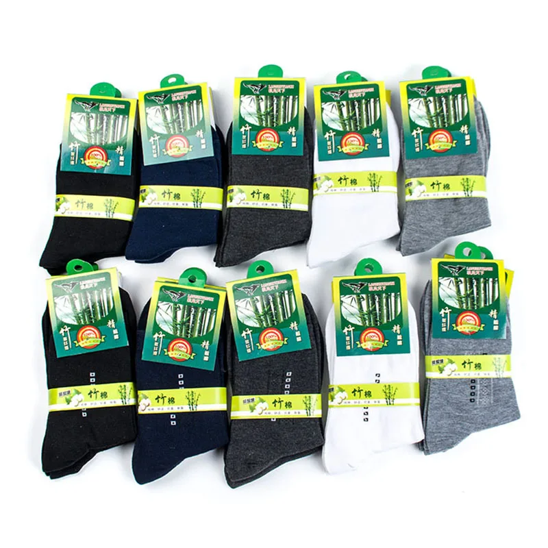 Носки мужские Короткие Дышащие носки из бамбукового угля 5 пар|fashion men socks|mens business