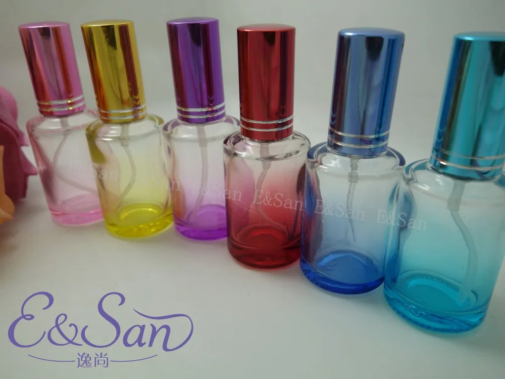 

P06-15ML small cylindrical glass sprayed color perfume spray bottle 100pcs/lot