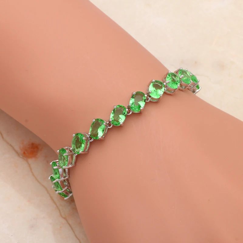 Красивый светлый амулет-перидот для женщин белый серебристый цвет свадебные и