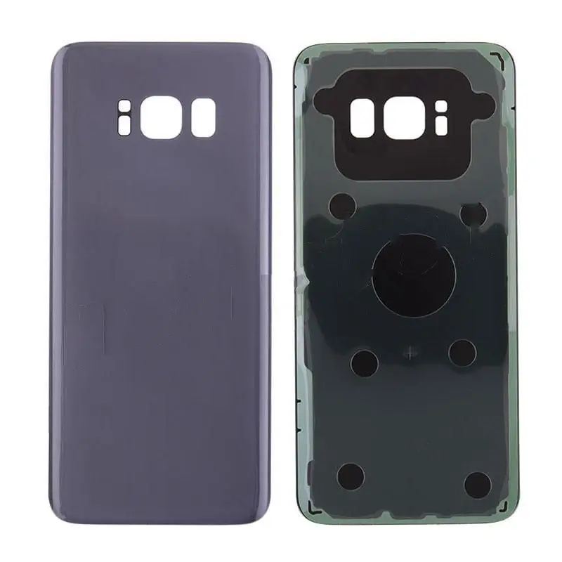 Grey Задняя крышка батарейного отсека для samsung Galaxy S8 G950-серебристый/серый/синий/золотой/черный/розовое золото - Цвет: Grey