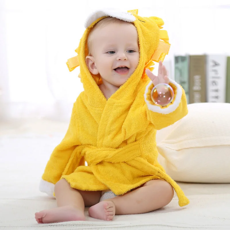 Baby Clothing Hooded Animal Modeling Bathrobe Cartoon Towel Character Kids Bath Robe Infant Beach Towels Baby's Sets |