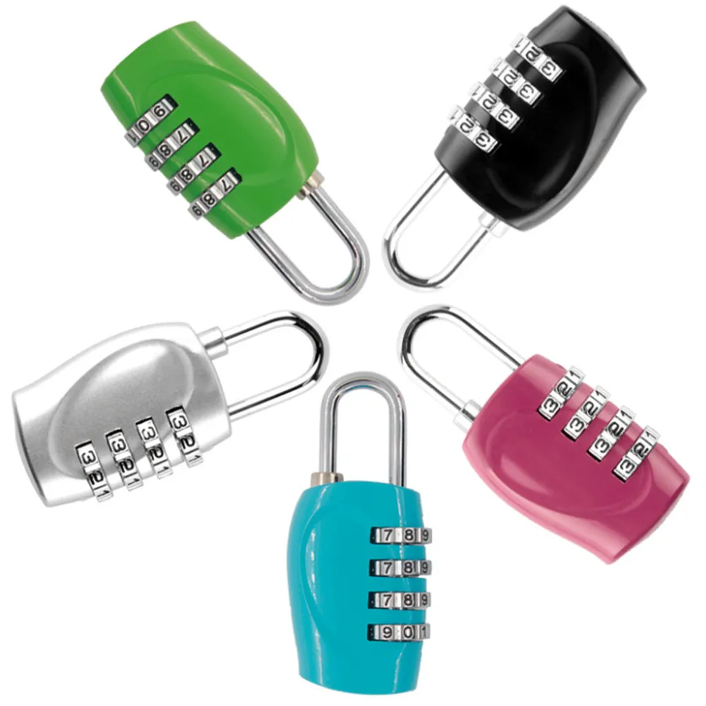 

Newest 4 Dial Digit Security Password Lock Combination Suitcase Luggage Metal Code Password Lock Padlock Travel Accessories