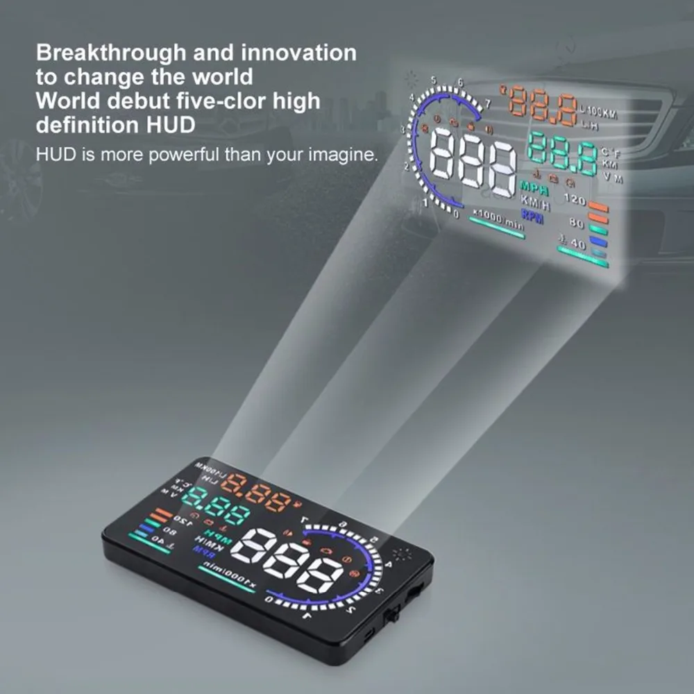 Автомобильный дисплей HUD OBD2 лобовое стекло скоростной проектор для автомобиля GPS