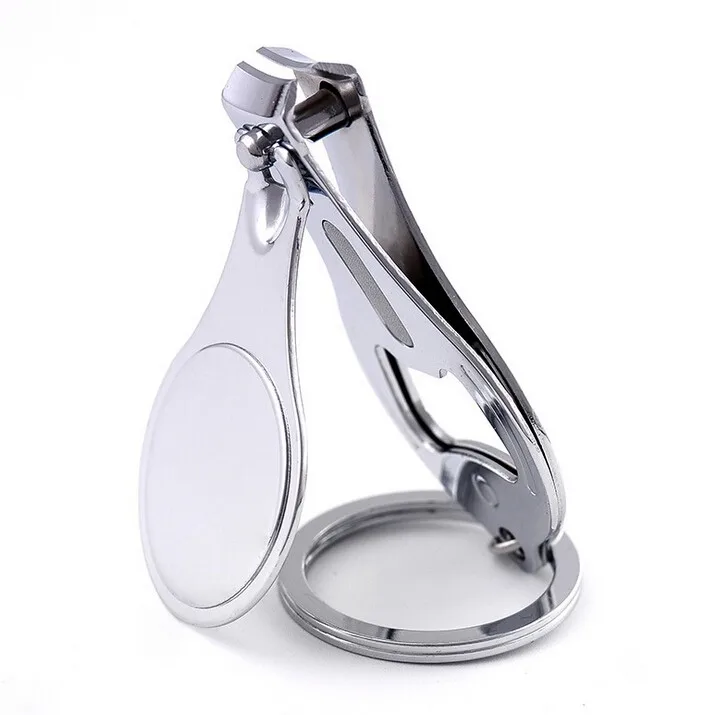 2 шт./лот ультратонкие маленькие складные кусачки для ногтей из нержавеющей стали